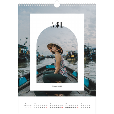 Calendário A3 — O arco aberto [Abril]