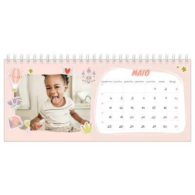 Calendários de mesa — Unicórnio arco-íris [capa]