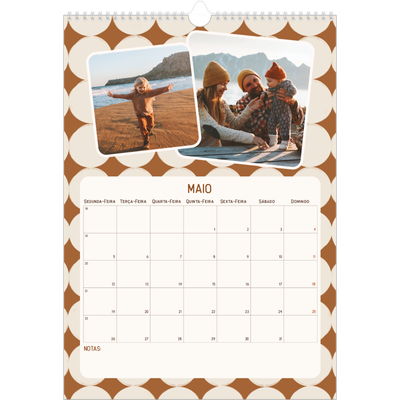 Calendário A3 — Padrões retro [capa]