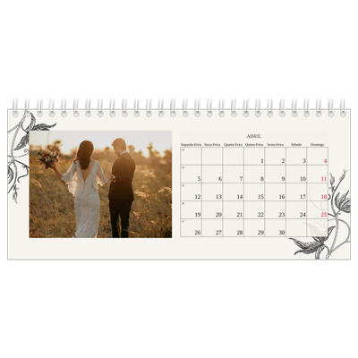 Calendários de mesa — Tinta e hera [Abril]