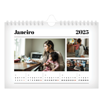Calendário de Fotografias A5 Paisagem — A sair da prensa