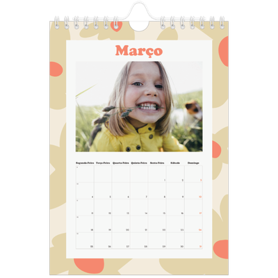 Calendário A5 — Jogar com o padrão [Março]