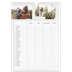 Agenda familiar A3 — Planificador artesanal - Familia de 4 [Fevereiro]