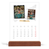 Calendário de mesa com suporte em madeira - vertical  — Estilo de álbum de recortes [capa]