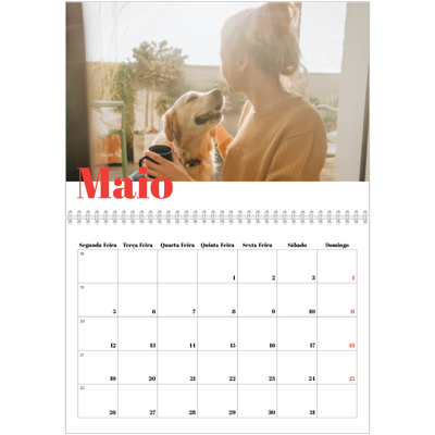 Calendário A4 duplo — Um ano audacioso [capa]