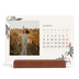 Calendário de mesa com suporte em madeira - horizontal  — Tinta e hera [Fevereiro]