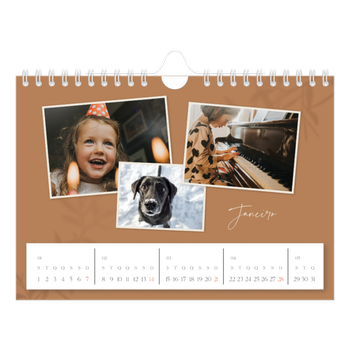 Calendário de Fotografias A5 Paisagem — Com os pés no chão