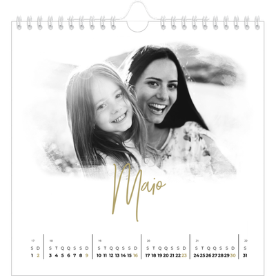 Calendário quadrado — Efeitos fotográficos [Maio]