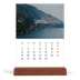 Calendário de mesa com suporte em madeira - vertical  — Escapadinha infinita [Abril]