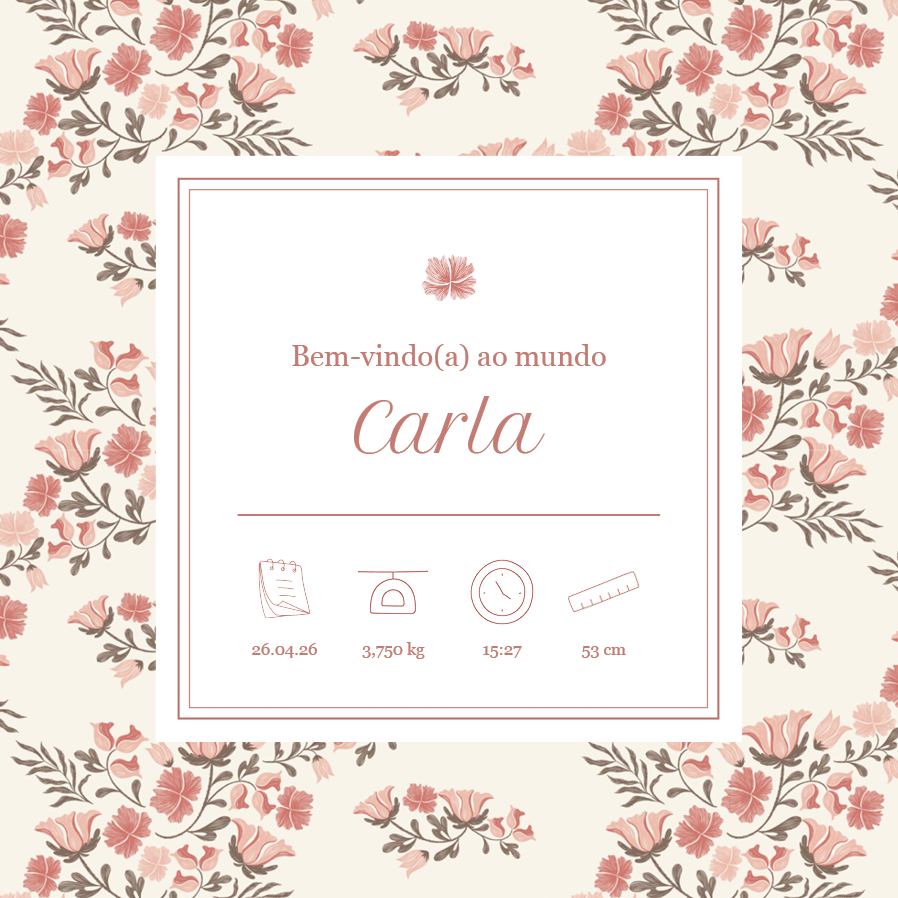 Convites — Bebé em Flor