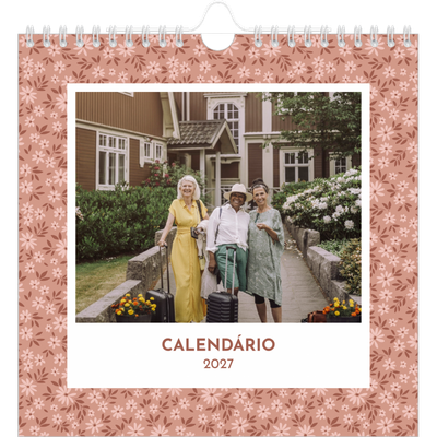 Calendário A5 horizontal — Florescer [capa]