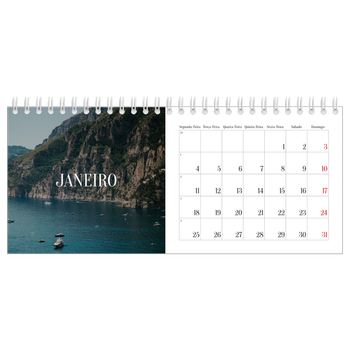 Calendário de Fotografias de Mesa — Escapadinha infinita