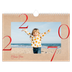 Calendário A4 horizontal — Toques de vermelho [capa]