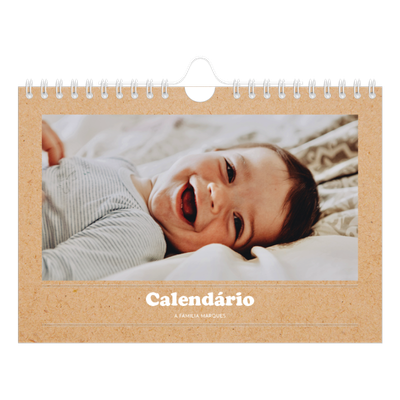 Calendário A5 horizontal — O editorial deste ano [capa]
