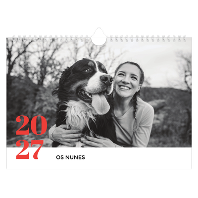 Calendário A4 horizontal — Um ano audacioso [capa]