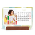 Calendário de mesa com suporte em madeira - horizontal  — Efeito de pincel [capa]