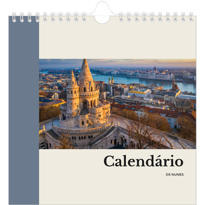 Calendário quadrado — Vistas do mundo [capa]