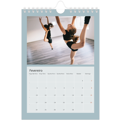 Calendário A5 — Neo Scandi [Fevereiro]