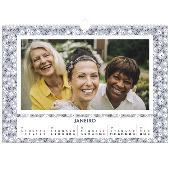 Calendário fotográfico horizontal A3 — Florescer