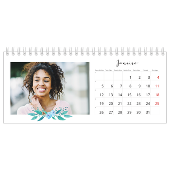 Calendário de Fotografias de Mesa — Ilustrações de flores