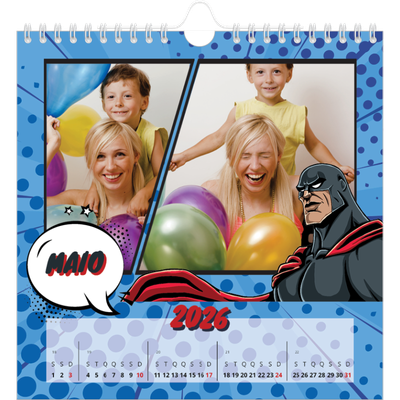 Calendário quadrado — Banda desenhada [capa]