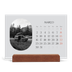 Calendário de mesa com suporte em madeira - horizontal  — A estrada aberta [Março]