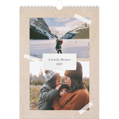 Agenda familiar A4 — Planificador artesanal - Familia de 4 [capa]