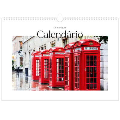 Calendário A3 Horizontal — O meu diário de viagem [capa]