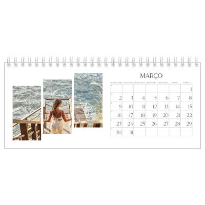 Calendários de mesa — Mosaicos de viagem [Março]