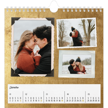 Calendário fotográfico quadrado — Coleção de imagens