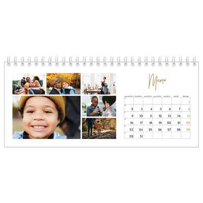 Calendários de mesa — Texto para rabiscar [Março]