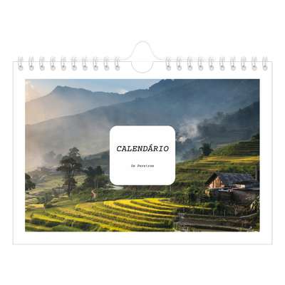 Calendário A5 horizontal — A história completa [capa]