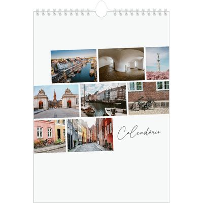 Calendário fotográfico A4 — Férias na cidade [capa]