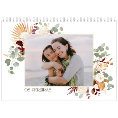 Calendário A4 duplo — Boho [capa]