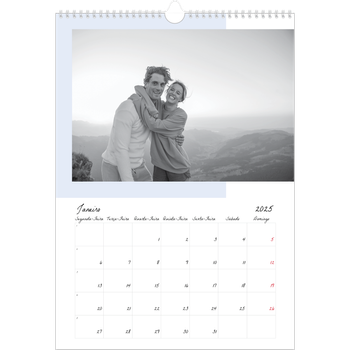 Calendário fotográfico A3 — Ecrãs a cores
