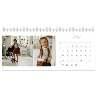 Calendários de mesa — Caixas de tiras fotográficas [Abril]