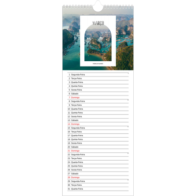 Calendário fino  — O arco aberto [Março]