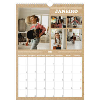 Calendário fotográfico A3 — O editorial deste ano