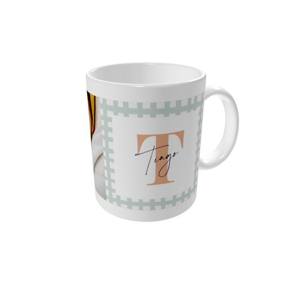 Canecas personalizadas — Letra em patchwork