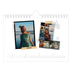 Calendário A5 horizontal — Estilo de álbum de recortes [Janeiro]