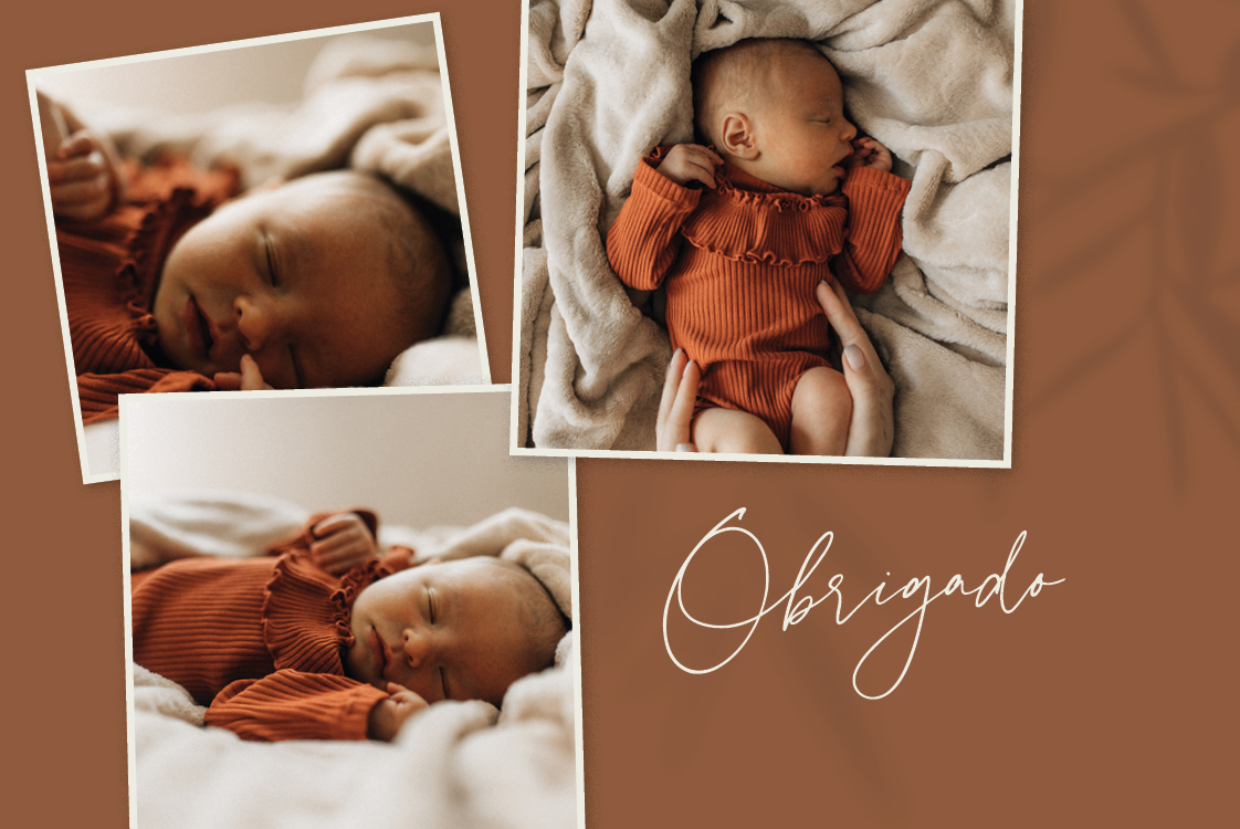 Cartões de agradecimento — Com os pés no chão