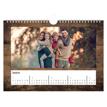 Calendário de Fotografias A4 Paisagem — Madeira