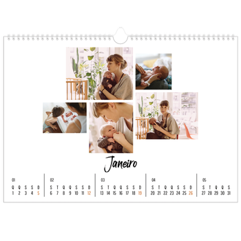 Calendário fotográfico horizontal A3 — Isto sou eu