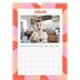 Calendário fotográfico A4 — Jogar com o padrão [Abril]