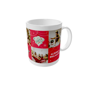 Canecas personalizadas — Formas festivas - vermelho