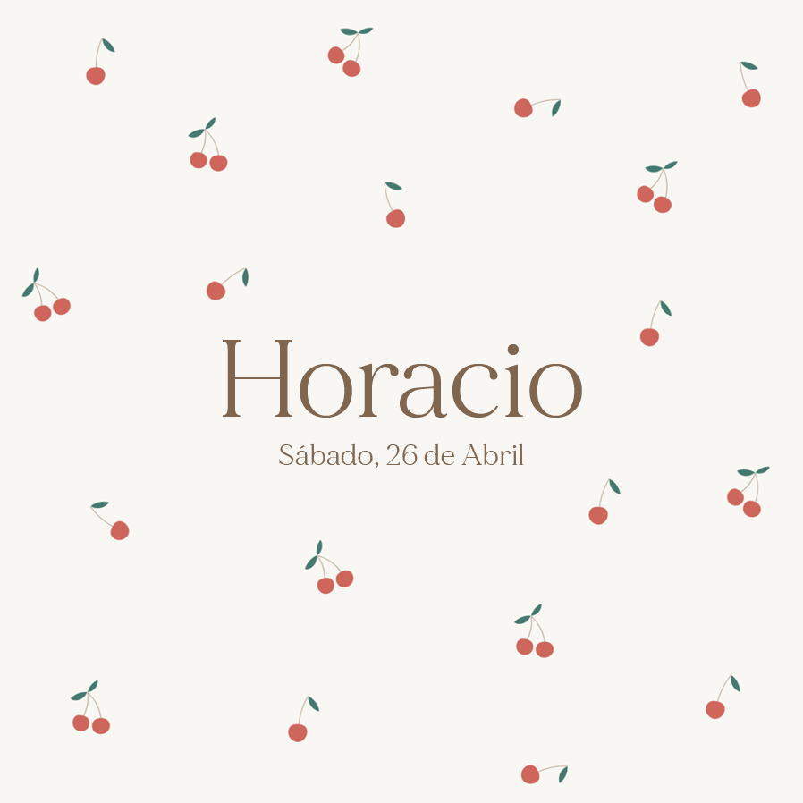 Convites — Felicidade de cereja