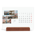 Calendário de mesa com suporte em madeira - horizontal  — Férias na cidade [Janeiro]