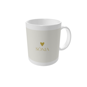 Canecas personalizadas — Coraçãozinho dourado