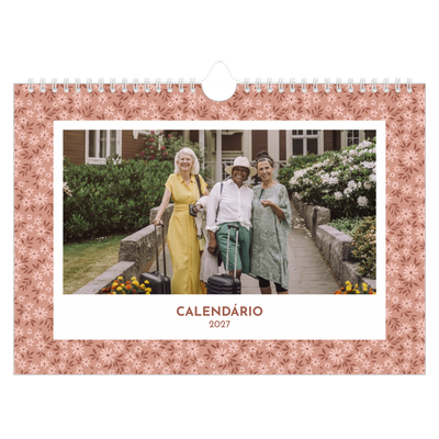 Calendário A4 horizontal — Florescer [capa]