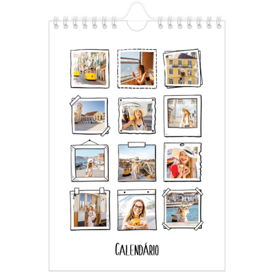 Calendário A5 — Momentos de álbum de recortes [capa]